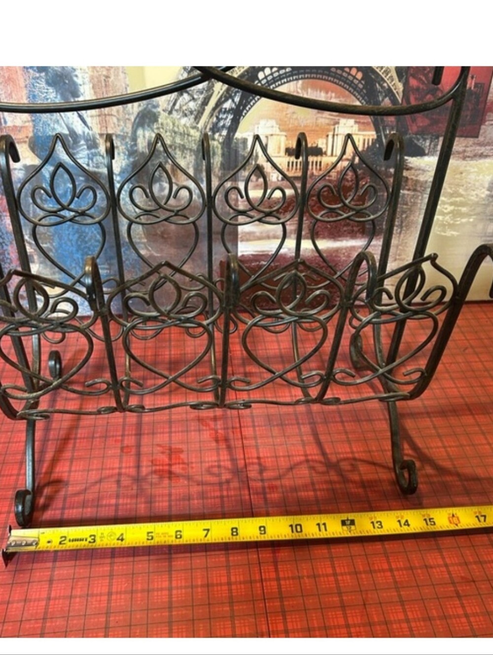 Southern Living At Home Davistown Rodiron Magazine Rack Towel Rack BRAND NEW - Picture 2 of 7
